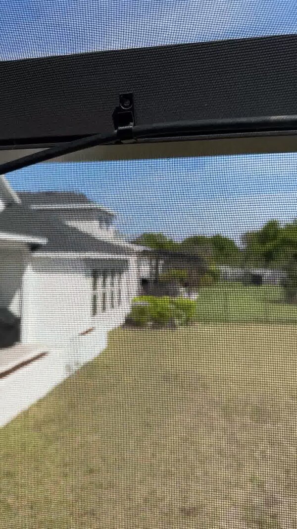 Anchor clip installed with wire secured