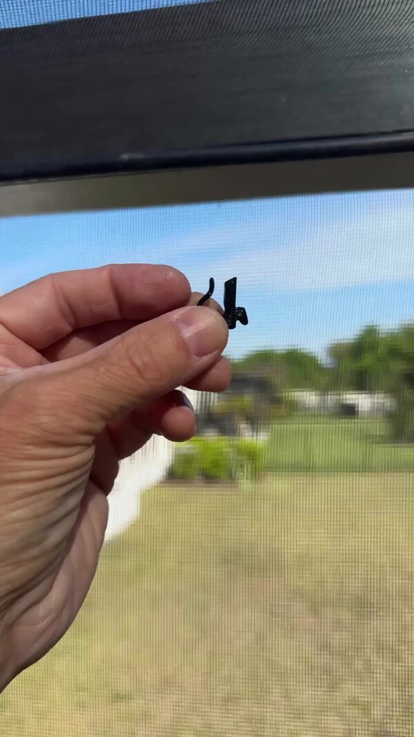 Holding snap-on clip showing the channel tab