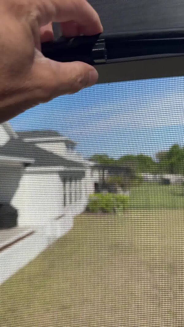 Pressing string light wire into the clip hook